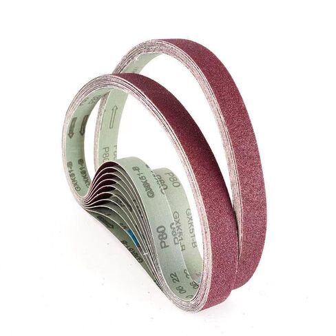 Belt Sander Paper, 10PCS/Set 760 * 25mm Sanding Belts 40-100 Grits Wood Soft Metal Polishing Sandpaper Abrasive Bands for Belt Sander Abrasive Tool(80#) in Kuwait