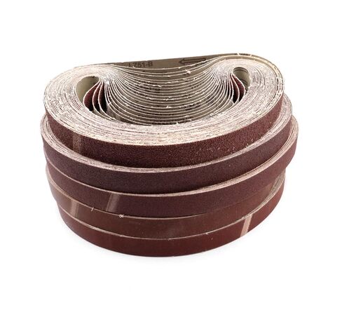 Belt Sander Paper, 10PCS/Set 760 * 25mm Sanding Belts 40-100 Grits Wood Soft Metal Polishing Sandpaper Abrasive Bands for Belt Sander Abrasive Tool(80#) in Kuwait