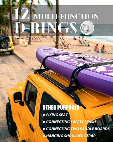 FunWater قابل للنفخ 10'6×33×6" خفيف للغاية (17.6 رطل) SUP لجميع مستويات المهارة، كل شيء متضمن مع لوح التجديف الوقوف، والمجاديف العائمة Adj، والمضخة، وحقيبة ظهر السفر ISUP، والمقود، وحقيبة مقاومة للماء in Saudi Arabia