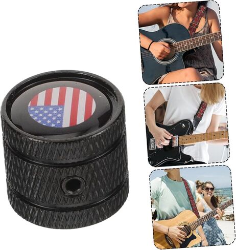 Toyvian 3pcs Electric Guitar Volume Knobs American Flag Design Tone Control Knobs for Guitar Bass and Lightweight Replacement for Volume and Tone Adjustments in Saudi Arabia