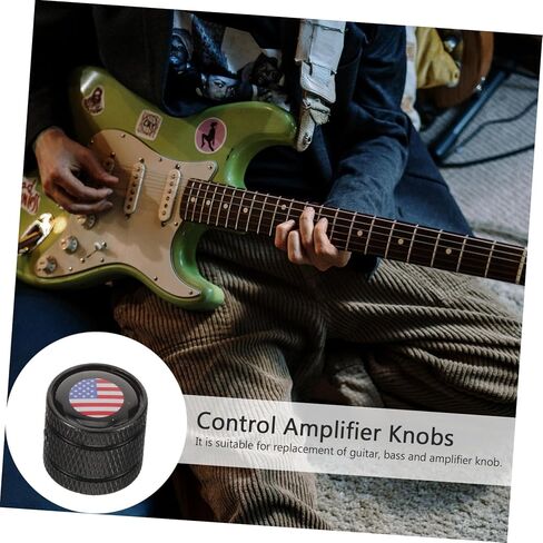 Toyvian 3pcs Electric Guitar Volume Knobs American Flag Design Tone Control Knobs for Guitar Bass and Lightweight Replacement for Volume and Tone Adjustments in Saudi Arabia