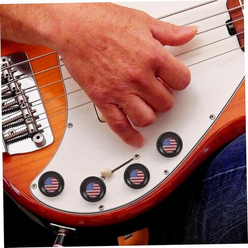 Toyvian 3pcs Electric Guitar Volume Knobs American Flag Design Tone Control Knobs for Guitar Bass and Lightweight Replacement for Volume and Tone Adjustments in Saudi Arabia
