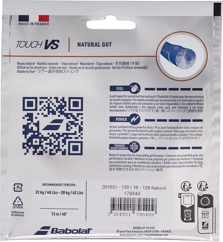 Babolat Touch VS Natural Gut Tennis String Set in Multipacks (1-2-4-6-8-Packs) in Saudi Arabia