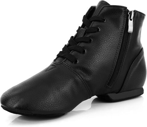 أحذية رقص الجاز للأطفال مع سحاب، ونعل منفصل، أحذية جاز سوداء للفتيات والأطفال in Kuwait