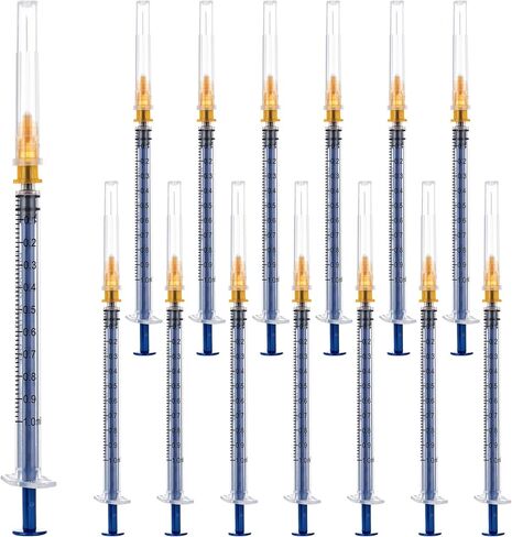 100 عبوة 5 مل 21 جيجا 1.5 بوصة حقنة للاستعمال مرة واحدة مع إبرة، محاقن قفل Luer 5cc للاستخدام في المختبر العلمي، ملفوفة بشكل فردي in Saudi Arabia