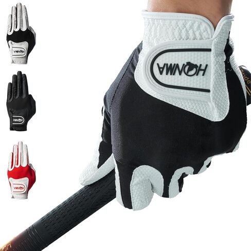 Honma Golf Glove for Men Left Hand, All Weather Breathable Glove,Synthetic Leather with Nylon-Spandex Panels,Durable with Compact Hanging Box in Kuwait