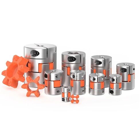 10pcs Jaw Shaft Coupler D25L35 Spider Flexible Motor Aluminium Flexible Coupling Machining Keyway in Saudi Arabia