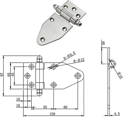 مفصلات من الفولاذ المقاوم للصدأ أدوات المطبخ معدات صناعية 1 قطعة in Kuwait