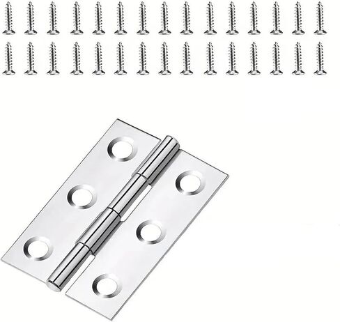 الفولاذ المقاوم للصدأ 2 بوصة الباب والنافذة المفصلي للطي يتم تعيين مسامير أثاث المنزل الأجهزة 4/8 قطعة (4 مجموعة) in Kuwait