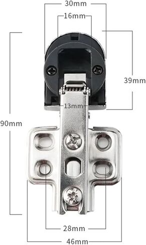 No Hole Hardware Window Accessories Furniture Supplies Cabinet Glass Door Hinge 2Pcs(Straight Bend) in Saudi Arabia