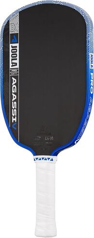 مجداف JOOLA Pro V Pickleball - 14 مم/16 مم - سطح مزخرف بألياف الكربون الخام - إطار محسن ونواة الدفع، معتمد من USAPA وUPA-A، مع شريحة NFC، تحكم ممتاز وأداء خفيف الوزن in Saudi Arabia