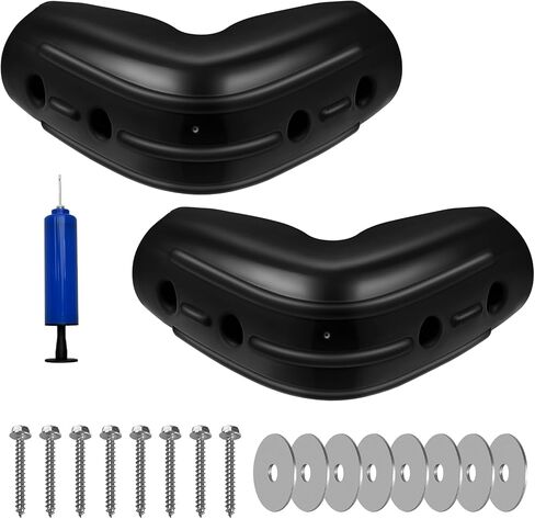 Dock Corner Bumpers 2 Pack, Marine Corner Dock Bumpers Fender Guard for Docking, Soft UV-Resistant Vinyl, Inflatable Boat Dock Bumpers for 90-Degree Angles, 10"x10" in Saudi Arabia