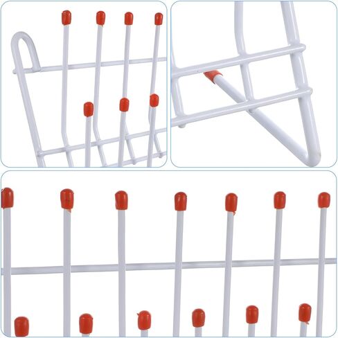حامل تجفيف أنبوب معدني ذو 24 موضعًا مع طلاء بلاستيكي للأواني الزجاجية لمختبر العلوم وأنابيب الاختبار in Kuwait