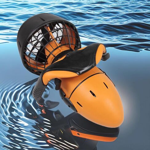 Portable Underwater Sea Scooter, 300W/500W Speed Modes, Quick-Release Safety Net & Anti-Tangle Propellers, Ideal for Family Beach Trips & Snorkel Tours in Saudi Arabia
