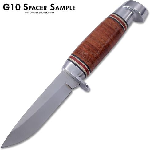 EZSMITH G10 - Knife Handle Spacer Material - (3 x 12 x .030 Inches) - Double Black in Saudi Arabia