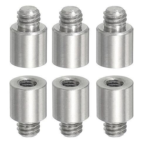 PATIKIL Standoff Screws, 6pcs M5x10mm Male to M6x12mm Female 304 Stainless Steel Thread Reducing Round Standoff Spacer Screw Nuts Thread Adapters Reducer for PCB Motherboard in Saudi Arabia