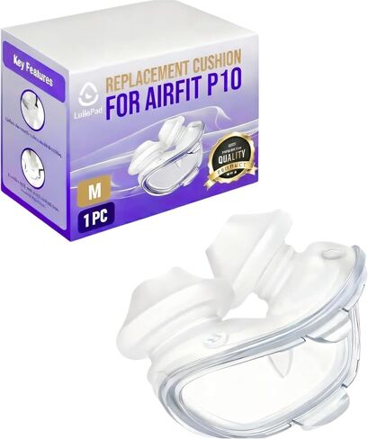 وسادة وسادة الأنف AirFit P10 - متوافقة مع قناع Resmed P10 - عبوة اقتصادية - مانع للتسرب ومستلزمات بديلة مريحة خفيفة الوزن لنوم متواصل - 6 عبوات متوسطة الحجم in Saudi Arabia