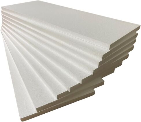 Generic Garage Door Insulation Kit, White EPS Foam Panels, 8 Pack, 1.25x20x54 Inches, R-Value 9.0, Temperature Control, Noise Reduction, DIY Installation, One Car Garage (High Density - Laminated) in Saudi Arabia