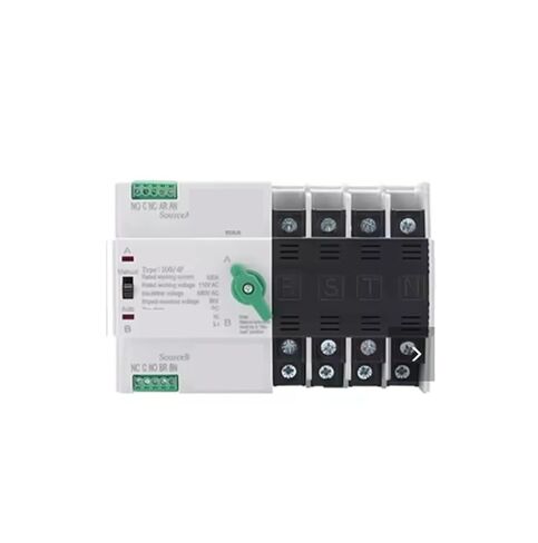 مفتاح نقل تلقائي لمصدر الطاقة المزدوج، مفتاح محدد كهربائي 4P 110V مثبت على السكك الحديدية (63A) in Kuwait