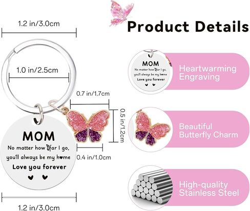 Haukea أمي هدايا عيد ميلاد هدايا عيد الأم لأمي من ابنة ابن عباد الشمس المفاتيح هدية الكريسماس الأم كيرينغ in Kuwait