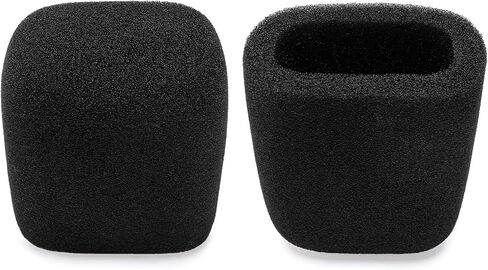 غطاء ميكروفون للزجاج الأمامي من الفوم متوافق مع AKG C214 C314، Se Electronics X1 A، SE 4400 4100، BEHRINGER B906، SUPERLUX PRA628، ميكروفون، مرشح بوب عالي الكثافة، مربع أسود in Saudi Arabia