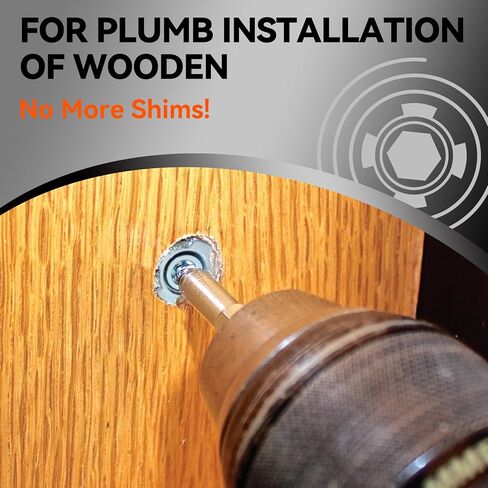 100 Count 20161 Topstar Fasteners Adjustable Shim Screws 1/4"–3/8" x 3-1/8", Star Drive, Shim-Free Installation for Wooden Doors, Windows & Cabinets, Compatible with GRK & U2 Crown Bit in Kuwait