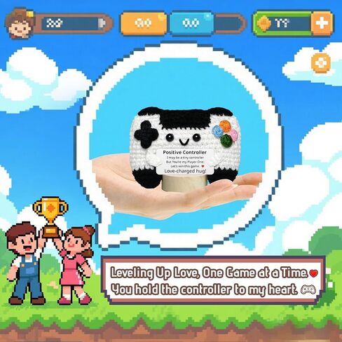 الدعم العاطفي الكروشيه - المصنوع يدويًا Crocket Controller Crocket ، 2025 التخرج ، هدايا عيد ميلاد فريدة من نوعها لأصدقاء أفضل زملاء في الفريق الابنة in Kuwait