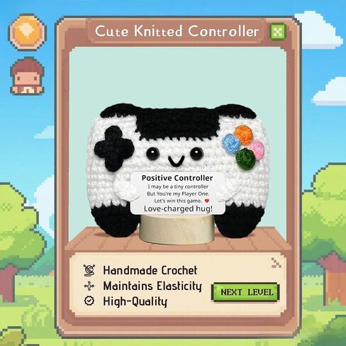 الدعم العاطفي الكروشيه - المصنوع يدويًا Crocket Controller Crocket ، 2025 التخرج ، هدايا عيد ميلاد فريدة من نوعها لأصدقاء أفضل زملاء في الفريق الابنة in Kuwait