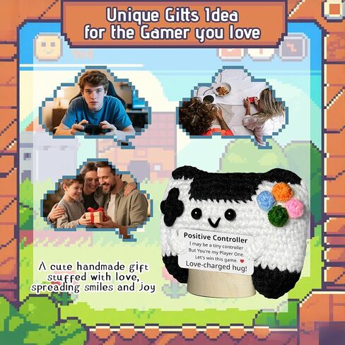 الدعم العاطفي الكروشيه - المصنوع يدويًا Crocket Controller Crocket ، 2025 التخرج ، هدايا عيد ميلاد فريدة من نوعها لأصدقاء أفضل زملاء في الفريق الابنة in Kuwait