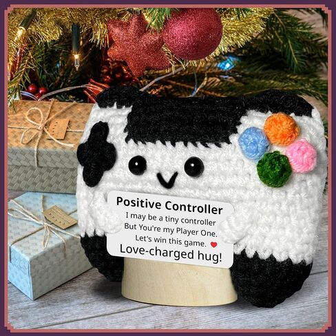 الدعم العاطفي الكروشيه - المصنوع يدويًا Crocket Controller Crocket ، 2025 التخرج ، هدايا عيد ميلاد فريدة من نوعها لأصدقاء أفضل زملاء في الفريق الابنة in Kuwait
