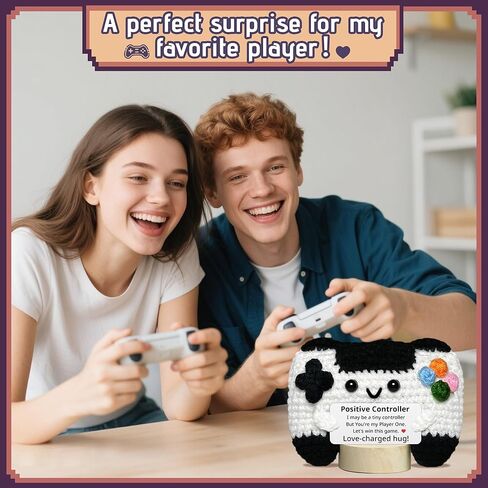 الدعم العاطفي الكروشيه - المصنوع يدويًا Crocket Controller Crocket ، 2025 التخرج ، هدايا عيد ميلاد فريدة من نوعها لأصدقاء أفضل زملاء في الفريق الابنة in Kuwait