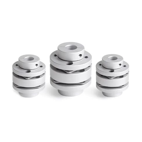 1pc D82L98 LK3-C82-W Double Flange Diaphragm Coupling Aluminum Alloy Applicable to Servo Motor Coupler for Sleeve Zero Clearance(15x30mm) in Saudi Arabia