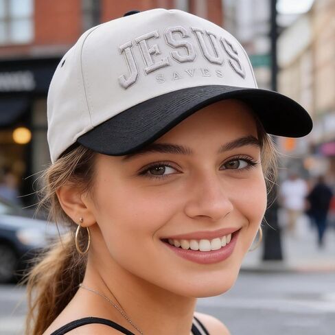 قبعات كريستيان يسوع، قبعة بيسبول من القطن الدينيم قابلة للتعديل للرجال والنساء in Kuwait