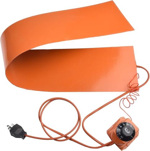 وسادة تسخين سيليكون 1200 واط، بطانية تسخين مطاطية 110 فولت/220 فولت، وسادة تسخين ساخنة مع وحدة تحكم لانحناء جانب الجيتار 50 درجة مئوية أقصى درجة حرارة، سلك طاقة 2 متر متضمن in Kuwait