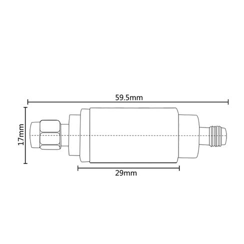 1pcs 2W 50ohm BNC-JK Male to Female Coaxial Attenuator DC-6Ghz Fixed 1dB-40dB Steps for Ham Radio(3db) in Saudi Arabia