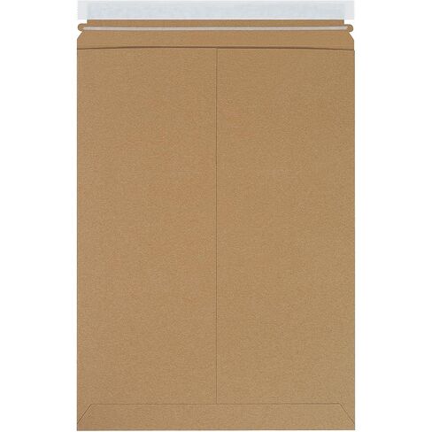 رسائل بريدية مسطحة صلبة من علامة Tape Logic مقاس 13 × 18 بوصة من العلامة التجارية Stayflats، كرافت (عبوة من 100 قطعة) رسائل بريدية لمستندات الصور، قفل قابل للتقشير والختم، شريط مسيل للدموع سهل الفتح. in Kuwait