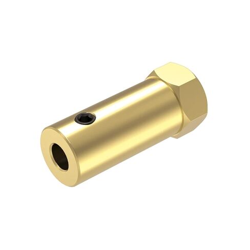 D12L30 Hex Coupler Brass Tire Connector 3/4/5/6/7/8mm Coupling for Decelerate Motor Shaft 1Pcs(8mm) in Saudi Arabia
