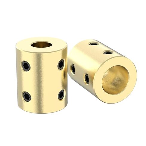 Brass Rigid Motor Shaft Coupling 3.17/4/5/6/8/10/12mm Coupler Transmission Connector Sleeve Adapter 1Pcs(5mm-10mm) in Saudi Arabia