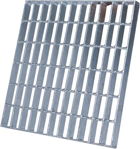 Galvanized Steel Grating Drain Cover, Outdoor Floor Drain Grille, Rectangular Garage Channel Drain, Durable Silver Trench Grate, 50x40x3CM Sewer Strainer in Saudi Arabia