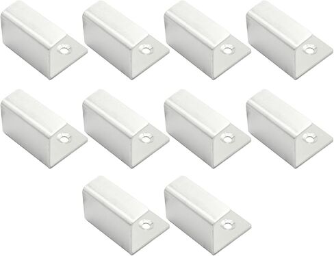 10PCS Wall Mounted Hook Fastener, Silver Tile Wall Display Clip, Inner Width 15MM Heavy Duty Flat J-Shaped Hook Hanger, Heavy Duty Tile Hanger for Wall Display in Saudi Arabia