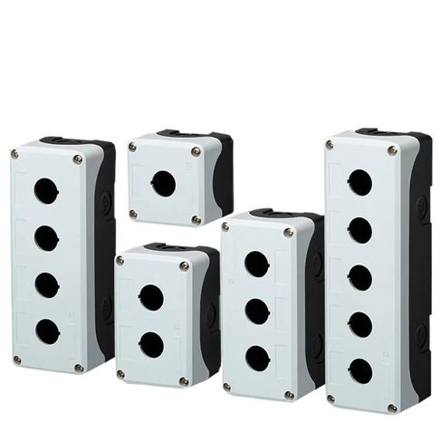 1Pc Waterproof Button Box Switch Control Box 1/2/3/4/5hole Industrial Indicator Light Electrical Plastic Emergency Stop Box 22mm(2Hole) in Saudi Arabia