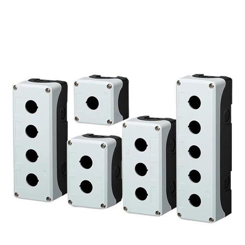 1Pc Waterproof Button Box Switch Control Box 1/2/3/4/5hole Industrial Indicator Light Electrical Plastic Emergency Stop Box 22mm(4Hole) in Saudi Arabia