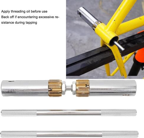 أداة التنصت على خيط الدعامة السفلية للدراجة من SUNGOOYUE، طقم إصلاح خيط سبائك الألومنيوم مع قوالب قابلة للاستبدال لصيانة الدراجة وترميم الدعامة السفلية in Kuwait