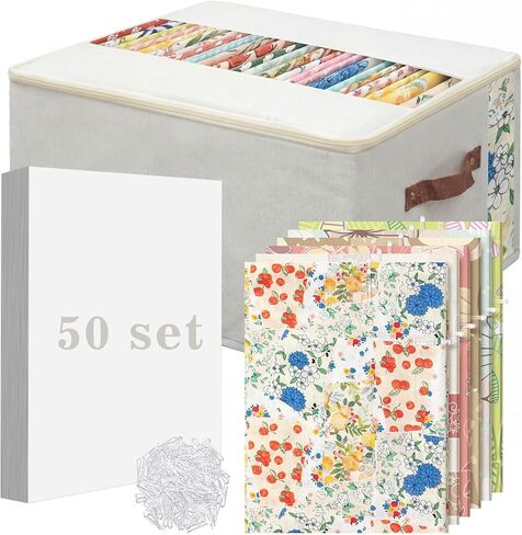 Sadnyy 50 Pack 8.3 × 11 بوصة منظمات القماش منظمات الكتب الهزلية مع مقاطع التمساح البلاستيكية 200 مساءً in Kuwait