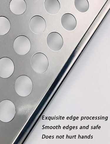 لوح مثقوب من الفولاذ المقاوم للصدأ 304 - وسادة شبكية مضادة للسرقة للنوافذ والشرفات، شبكة حماية آمنة، شبكات زخرفية مانعة للتسرب، لوحة تثقيب (55 × 400 سم) in Kuwait