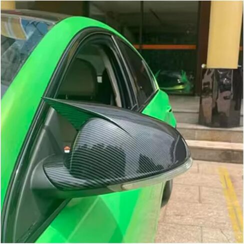 غطاء مرآة الجناح لـ Buick for Regal 2008 2009 2010 2012 2014 2016 غطاء مرآة جانبية للرؤية الخلفية غطاء الجناح غطاء الباب الخارجي غطاء ملصق غطاء أغطية مرايا جانبية (اللون: أسود ساطع) in Kuwait