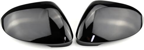 Wing Mirror Cover for VW for Golf 8 MK8 2020 2021 Mirror Covers Caps RearView Mirror Case Cover Carbon Look Bright Black Covers Cap Side Mirror Covers(Color:with lane change 2) in Kuwait
