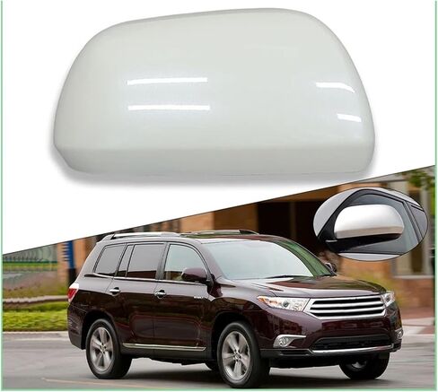 غطاء مرآة الجناح غطاء مرآة الرؤية الخلفية لتويوتا هايلاندر لـ 4RUNNER Kluger 2009 2010 2011 2012 2013 2014 غطاء خارجي غطاء غطاء الجناح غطاء غطاء أغطية مرايا جانبية (اللون: أسود RH) in Kuwait