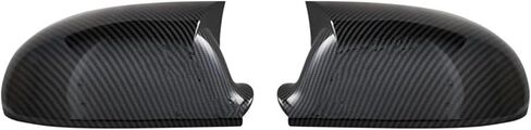 Wing Mirror Cover for VW for Golf 5 MK5 for GTI for Jetta 5 for Passat B6 B5.5 Side Wing Mirror Covers Caps for Sharan for Golf 5 6Plus Variant EOS Cap Side Mirror Covers (Color : Bright black) in Kuwait