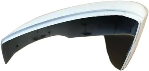 غطاء مرآة الجناح الأبيض غطاء مرآة الجناح الأيسر/الأيمن لشركة فولكس فاجن لـ POLO V MK5 6R 6C 2009-2017 قبعات استبدال أغطية المرايا الجانبية (اللون: الجانب الأيمن أسود) in Kuwait